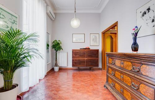 Rione XVI Ludovisi Apartment | Terrace with a view of Rome