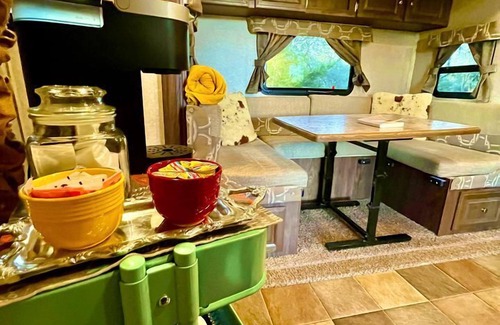 Dripping Springs House | Texas Glamping Vacations in this Charming Caravan Rental in Dripping Springs