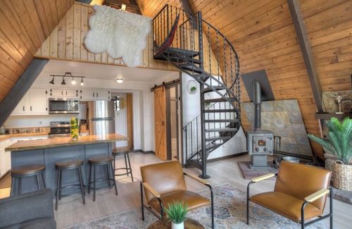 Forest Lakes House | The Ascent A-Frame Cabin | Wooded, Trails, Near Lakes, Deck, Hammock