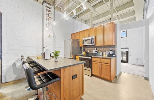 Downtown Cleveland Apartment | The Cozy Comfy Spacious Loft, Wi-Fi, Parking, Cafe