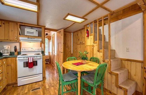Maggie Valley Cabin | Thunder Rd, Tiny Log Cabin(#12) 3rd Cabin on right