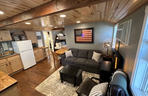 Houghton Lake Heights Cottage | Tiny & Cute Houghton Lake Cottage With Dock, Pontoon Boat & Golf Cart