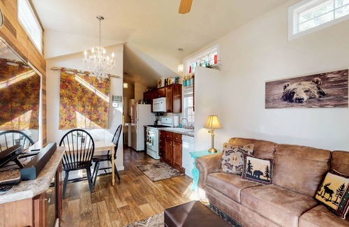 Woodland Park Cottage | Tiny home cottage w/mountain view, kitchen & firepit - dogs OK