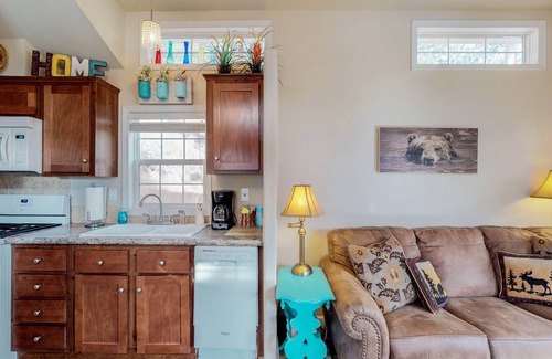 Woodland Park Cottage | Tiny home cottage w/mountain view, kitchen & firepit - dogs OK