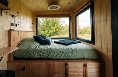 Bruailles House | Tiny-House à 1h20 de Lyon - Salle de bain italienne - Lit Grand confort