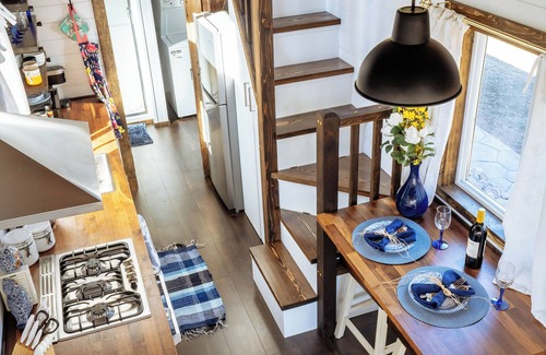 Cascade-Chipita Park House | Tiny House in the Big Mountains with Hot Tub & EV Charger! Near CO Springs!