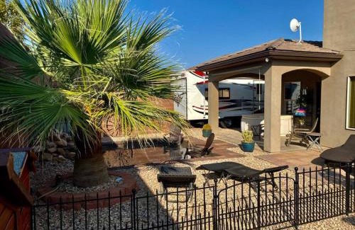 St. George House | Tiny RV Stone pool Inn, Pets stay free, Zion National Park, your private Oasis!