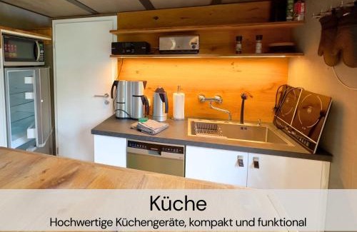 Buhlau House | TinyHousebeiDresden unser größtes winziges Häuschen für bis zu 7 Personen, Kaminofen, große Terrasse - Nähe Sächsische Schweiz - Von Juni - September Mindestmietzeit 1 Woche Sa-Sa