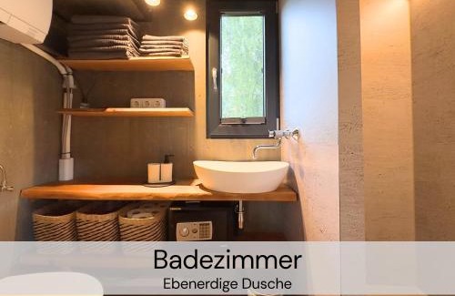 Buhlau House | TinyHousebeiDresden unser größtes winziges Häuschen für bis zu 7 Personen, Kaminofen, große Terrasse - Nähe Sächsische Schweiz - Von Juni - September Mindestmietzeit 1 Woche Sa-Sa