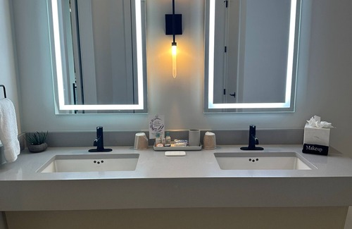 Cumming Apartment | Toile & Bubble Lavender Suite