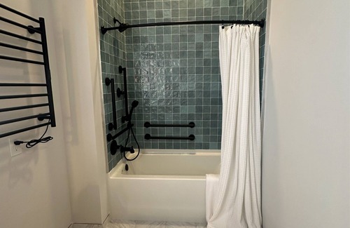 Cumming Apartment | Toile & Bubble Lavender Suite