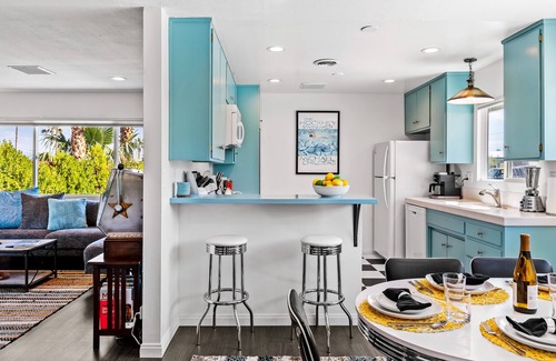 Cathedral City Cove House | Top of the Cove - Fun Retro Vibe & Stunning Pool!