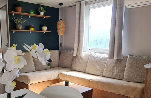 Gastes House | Top-of-the-range mobile home under the Landes pines. 3 bedrooms, 2 shower rooms, LV, LL.