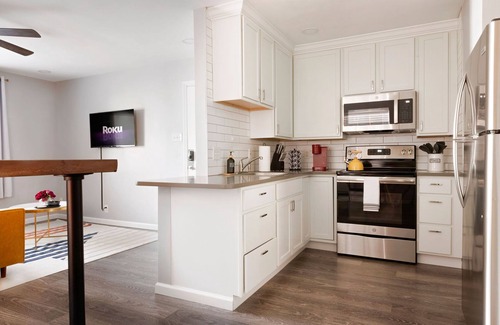 Tower Grove East Apartment | Tower Grove Bauhaus Beauty Near STL Attractions and Hospitals