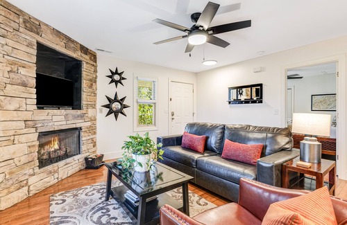 Asheville Cottage | Tranquil Asheville Getaway | Hot Tub | Fire Pit | Dogs Welcome