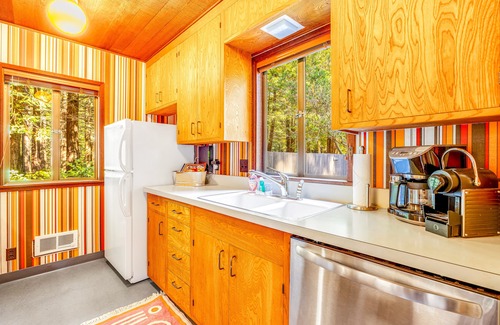 Sea Ranch Cabin | Tranquil, dog-friendly home w/valley views and wood stove - close to trails