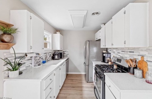 Akron House | Travel Professionals Towpath Cottage Retreat Pet-Friendly Canal Home Fenced Yard