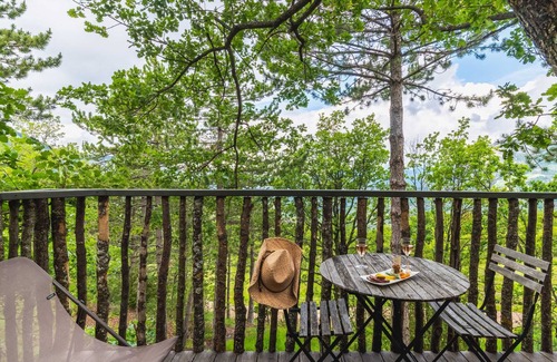 Montreal-les-Sources Cabin | Treehouse 2 people - spa & pool - exceptional view