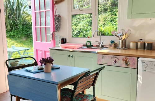 Hayle Apartment | Trewoon is a charming traditional wooden chalet, nestled within the dunes on the Riviere Towans