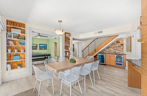 Cocoa Beach House | Tropical Backyard Oasis W/ Dock, BBQ Grill, Heated Pool, & Spa!