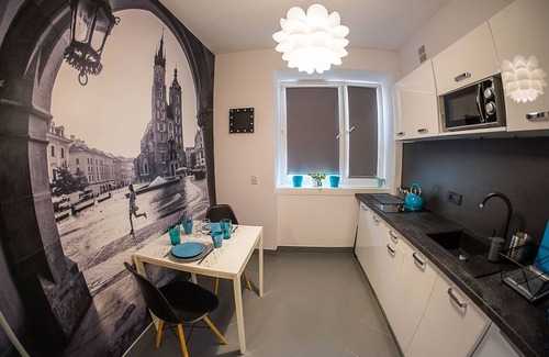 City Centre Apartment | Turquoise Apartment in the Heart of Magical Krakow