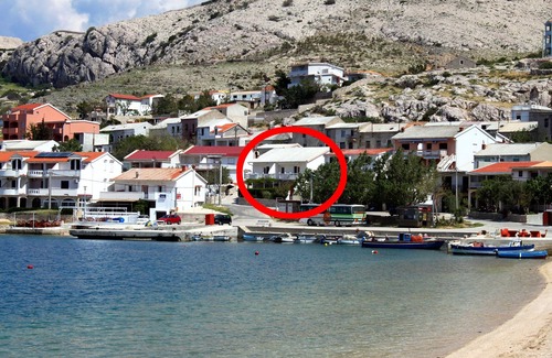 Metajna Apartment | Two bedroom apartment with terrace and sea view Metajna, Pag (A-6498-b)