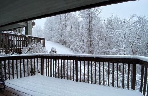 Chalet Village Apartment | Two bedroom mountain condo, 2 minutes from ski resort, pool and clubhouse onsite !