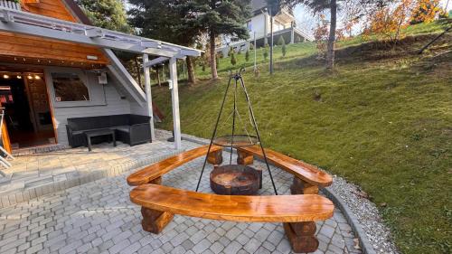 Grodek Nad Dunajcem Ski Chalet | U Bogatki Glamping Premium SPA Górski Drewniany Domek