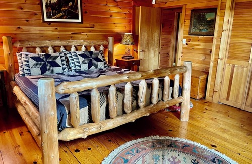 South Colton Cabin | Ultimate Privacy ~ NW Adirondack, Log Cabin, 16 Acres, Includes Pontoon Boat!