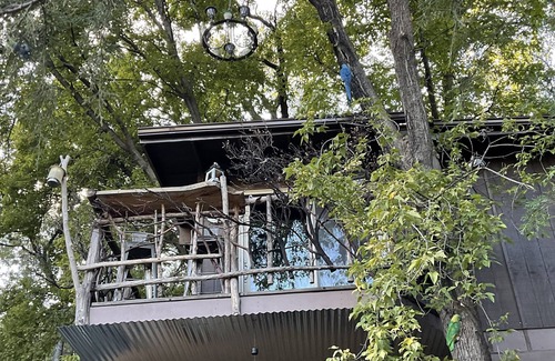 Payson Apartment | Unique Treehouse Studio with sunset views on large stocked pond. Private pier.