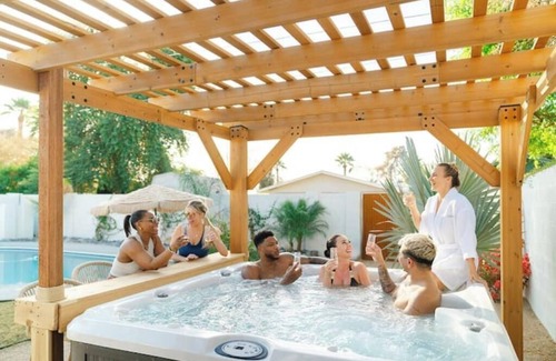 Camelback East House | Unwind at Solera Wellness Retreat w/2 saunas, hot tub, heated pool!