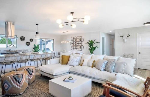 Melrose Village House | Upscale Desert Home | Heated Pool