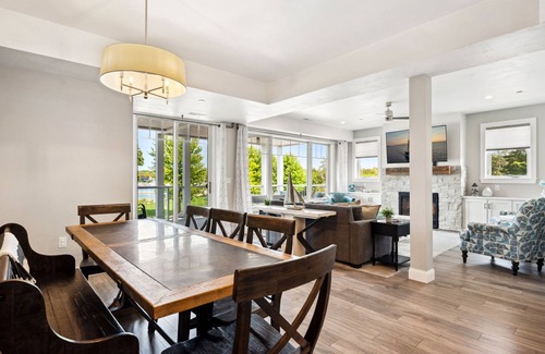 Sister Bay Condo | Upscale Water View Condo in Downtown Sister Bay! Walk to everything!