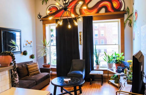 Lockerbie Square Apartment | Urban Jungle on Massachusetts Ave