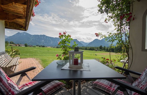 Inzell Apartment | Vacation apartment for 2 people with terrace, sunbathing lawn