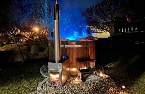 Horni Plana House | Vacation home, hot tub, lake view, sandy beach