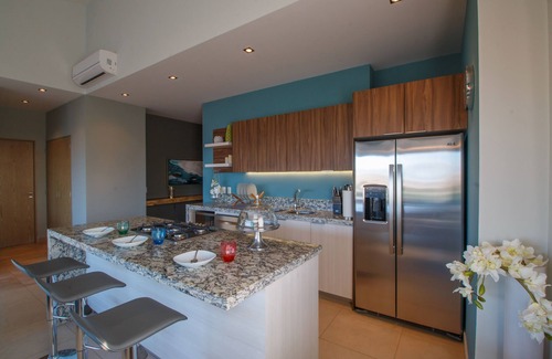 Emiliano Zapata Condo | Vaulted Ceiling Penthouse at Zenith in Romantic Zone | Pool, Gym, BBQ
