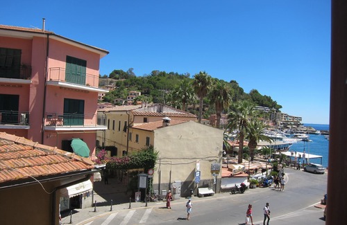 Porto Azzurro Apartment | View on the bay of Porto Azzurro, 50 meters from the beach