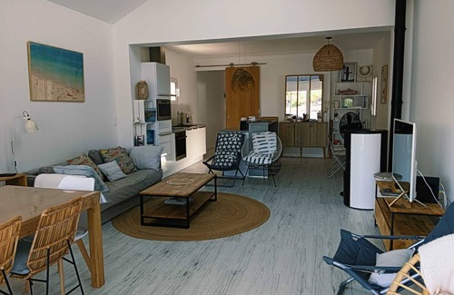 Mimizan-Plage House | Villa du Courant 4, vue sur le Courant de Mimizan, Océan & Lac