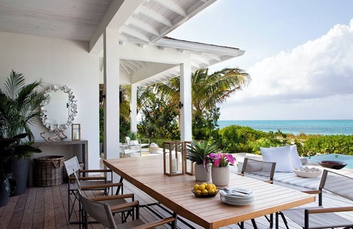 Grace Bay West Villa | Villa Frangipani - Stunning beachfront villa within gated compound