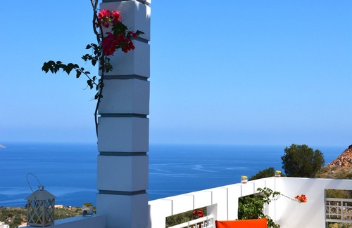 Kokkinon Khorion Villa | Villa in Crete, new swimming pool, infinity swimming pool; panoramic sea view.