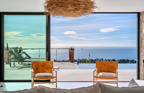 Carqueiranne Villa | Villa Lemonlili vue mer Piscine Chauffée à Débordement