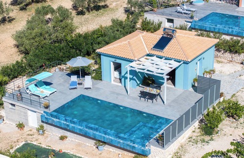 Leivathos Villa | Villa Lotus with private pool and amazing sea and mountain views