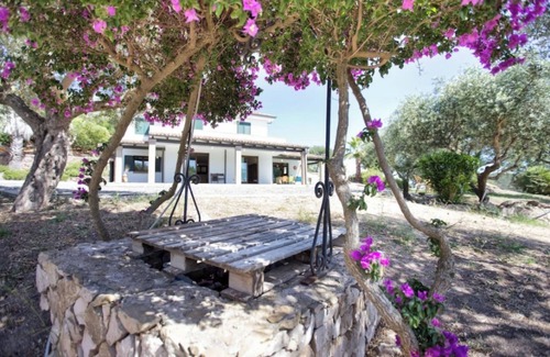 Alghero Villa | Villa Tramonto with sea view veranda surrounded by greenery with A/C and wifi