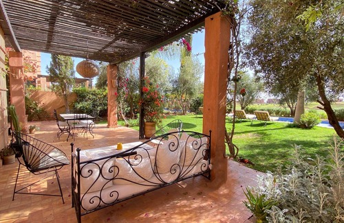 Tassoultante Villa | Villa with private swimming pool view on Golf and the Atlas