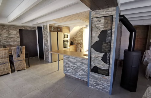Le Grand-Village-Plage House | Village house with swimming pool 5x3
