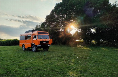 Battle Cabin | Vintage all terrain Italian army truck