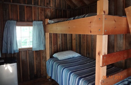 Greenville Junction Cabin | Vintage Maine Log Cabin Near Moosehead Lake Updated For Comfort