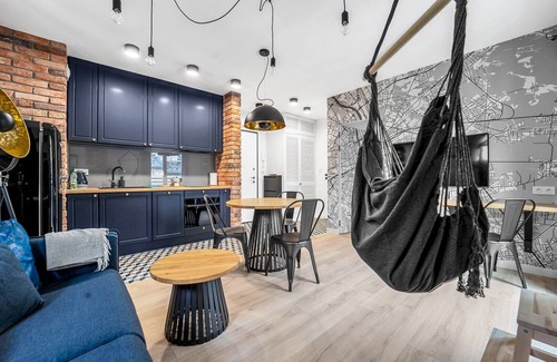 Praga Apartment | Vistula Loft Blue Apartment