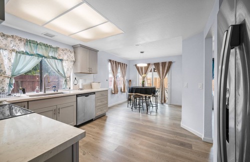 Rancho del Rey House | VRBO/Expedia: River Ash Retreat-4BD Getaway w/Arcade & Backyard